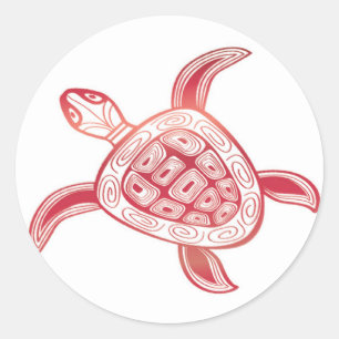 Hawaii Turtle Ronde Sticker