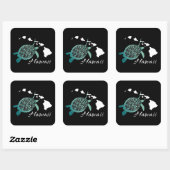 Hawaii Turtle Vierkante Sticker (Vel)