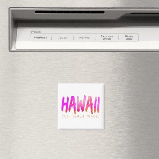 Hawaii Typografie Magneet (Insitu (Vaatwasser))