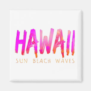 Hawaii Typografie Magneet