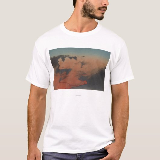 Hawaii - Uitzicht Kilauea Volcano in HA T-shirt (Voorkant)