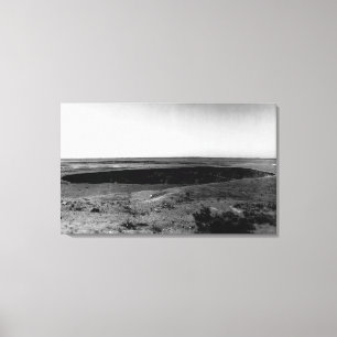 Hawaii - Uitzicht van Halemauman Pit in HA Canvas Afdruk