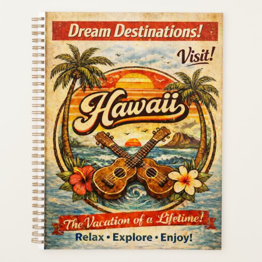 Hawaii & Ukelele Planner (Voorkant)