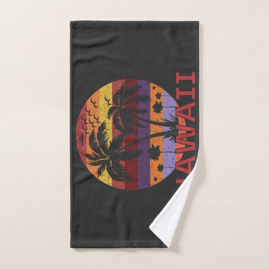 Hawaii US Palm Trevel Bad Handdoek (Handdoek)