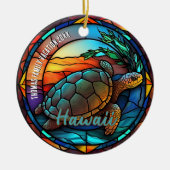 Hawaii vakantie souvenir keramisch ornament (Voorkant)