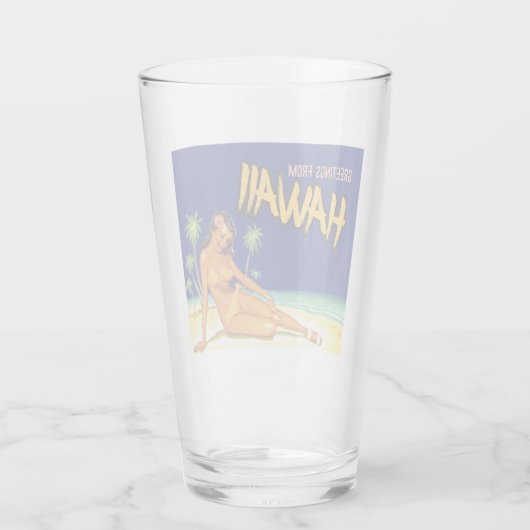Hawaii - Verre à pinte (Dos)