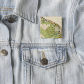 Hawaii Vierkante Button 5,1 Cm (In situ)