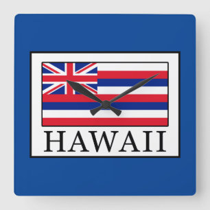 Hawaii Vierkante Klok