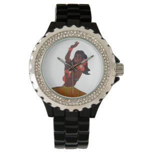 Hawaii Vinatge Hula Girl Horloge