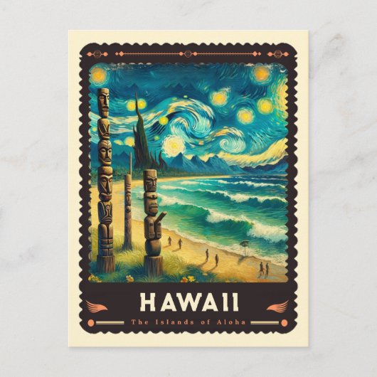 Hawaii | Vincent van Gogh geïnspireerd Briefkaart (Voorkant)