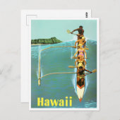 Hawaii vintage-briefkaart briefkaart (Voorkant / Achterkant)