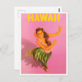 Hawaii vintage-briefkaart briefkaart (Voorkant / Achterkant)