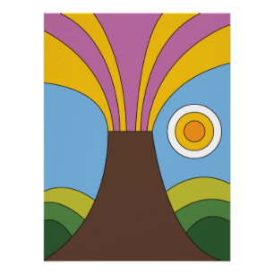 Hawaii Vintage reisposter in stijl van de jaren 60 Perfect Poster