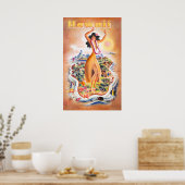 Hawaii Vintage Travel Poster (Keuken)
