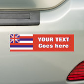 Hawaii-vlag: Creëer Uw eigen Bumpersticker (Op auto)