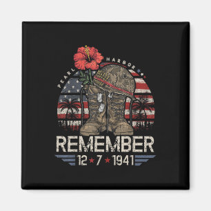 Hawaii Vlag T-shirt, Pearl Harbor Magneet