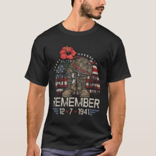 Hawaii Vlag T-shirt, Pearl Harbor T-shirt