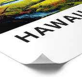 Hawaii Volcano National Park Reisprint Poster (Hoek)