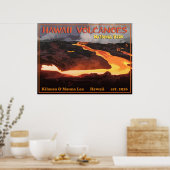 Hawaii Volcanoes Nationa Park Poster (Keuken)