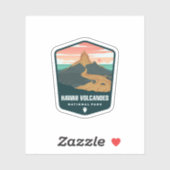 Hawaii Volcanoes National Park | Autocollant décou (Feuille)