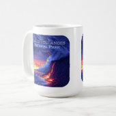 Hawaii Volcanoes National Park Big Island Retro Koffiemok (Voorkant links)