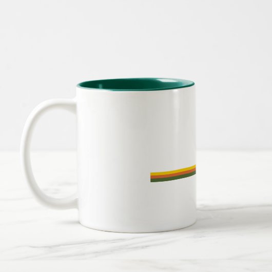 Hawaii Volcanoes National Park Pine Trees Sun Tweekleurige Koffiemok (Links)