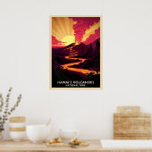 Hawaii Volcanoes National Park V03 Poster (Keuken)