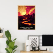 Hawaii Volcanoes National Park V03 Poster (Thuiskantoor)