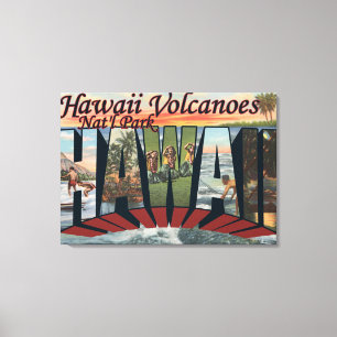 Hawaii Volcanoes Nat'l Park, Hawaii Canvas Afdruk
