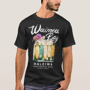 Hawaii Waimea Bay Hawaiian Graphic T-shirt