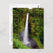Hawaii Waterfall Akaka Herfsten Briefkaart (Voorkant / Achterkant)
