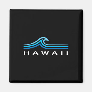 Hawaii Waves Vintage Heren Dames Jongens Souvenir Magneet