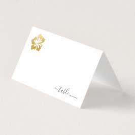 Hawaii Weddin Place Card met Beach Donation Poem Visitekaartjes