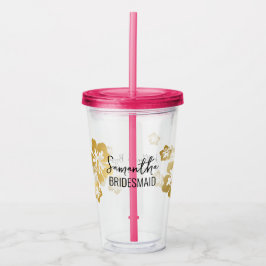 Hawaii Wedding Bridesmaid Persoonlijk Acryl Drinkbeker