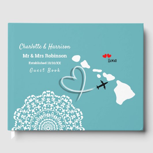 Hawaii Wedding Destination Gastenboek (Voorkant)