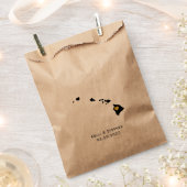 Hawaii Wedding Favor Traite Sacks, Sacs Cadeaux (Coupé)