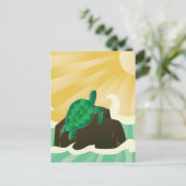Hawaii Zee Turtle Briefkaart (Staand voorkant)