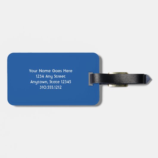 Hawaii Zee Turtle Honu Foto Aangepaste Naam Script Bagagelabel (Achterkant horizontaal)