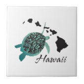 Hawaii Zee Turtle Tegeltje (Voorkant)