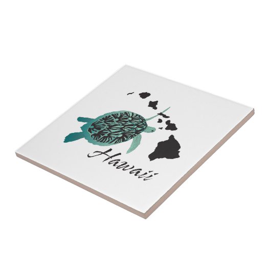 Hawaii Zee Turtle Tegeltje (Zijkant)