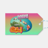 Hawaii zegt Aloha! Cadeaulabel (Voorkant (Horizontaal))