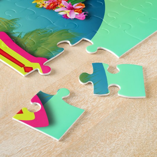 Hawaii zegt Aloha! Legpuzzel (Zijkant)