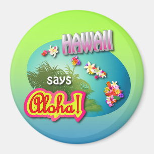 Hawaii zegt Aloha! Magneet