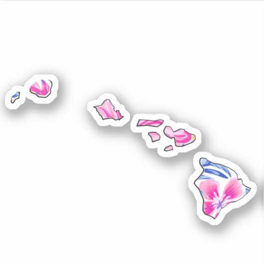 Hawaii - Zomerse Sticker - Lilly Inspired (Voorkant)