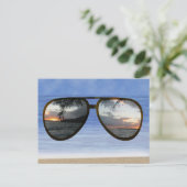 Hawaii Zonnezonnebril Briefkaart (Staand voorkant)