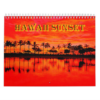 Hawaii zonsondergang kalender