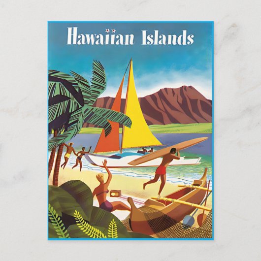 Hawaiiaans avontuur Post Kaart (Voorkant)