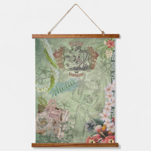  Hawaiiaans plakboek Aloha Hula Hangend Wandkleed