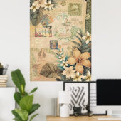  Hawaiiaans plakboek Hilo Hula Poster (Thuiskantoor)