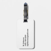 Hawaiiaans Zee Turtle Bagagelabel (Achterkant verticaal)